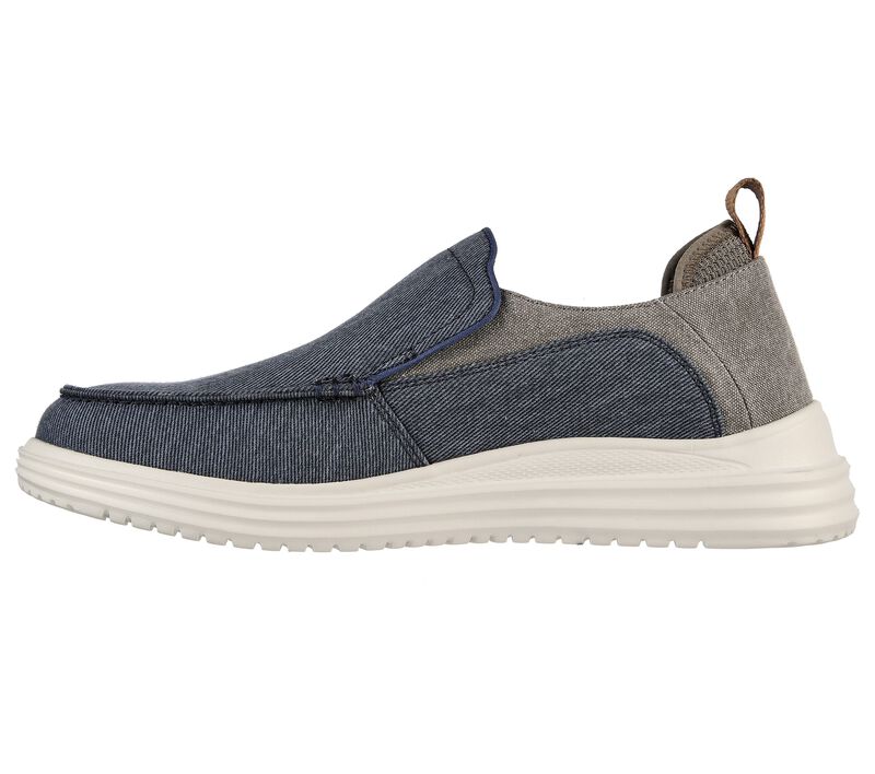 Pánské Ležérní Tenisky Skechers Proven - Evers Tmavě Blankyt Hnědé | CZ.204472 NVBR